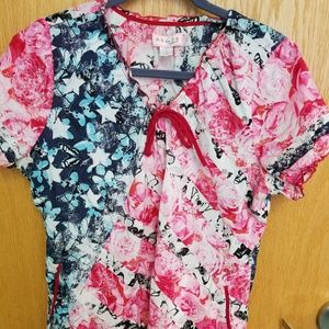 Koi scrub top